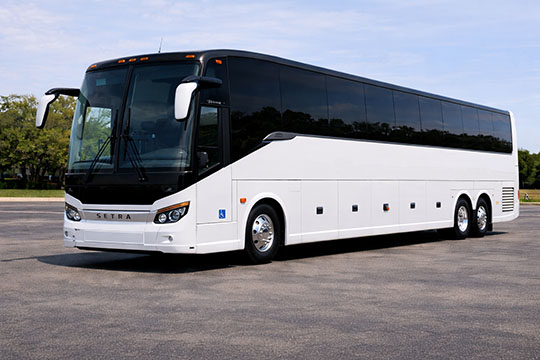 56-passenger charter bus available for charter in Paducah, KY